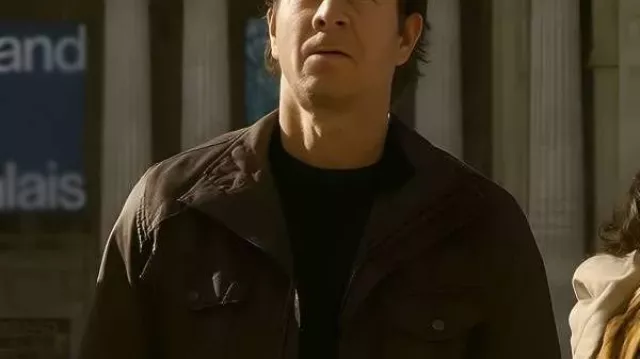El Plan Familiar 2 Chaqueta de algodón marrón de Mark Wahlberg usada por Dan Morgan (Mark Wahlberg) en El Plan Familiar 2