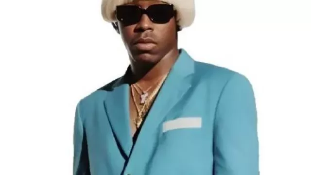 Earfquake Blue Suit worn by Self (Tyler, The Creator) as seen in Apple Music Presents: Tyler, The Creator