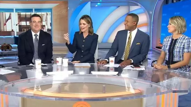 Veronica Beard Cynthia Jacket worn by Savannah Guthrie as seen in Today on October 20, 2025