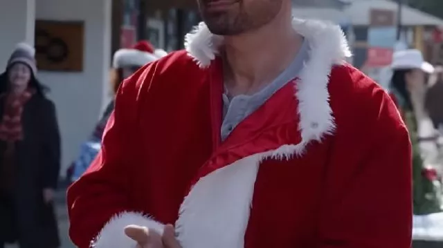 Christmas 2025 Christmas Coat worn by Huntley (Warren Christie) in A Royal Montana Christmas
