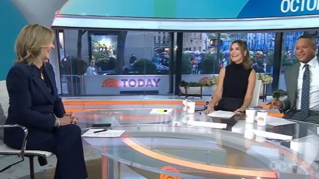 J. Crew Madelyn Blazer worn by Christine Romans as seen in Today on October 21, 2025