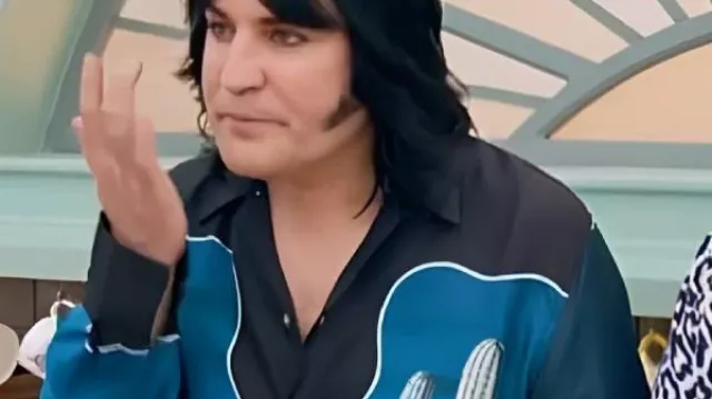 Noel Fielding Chemise à imprimé cactus Great British Bake Off S16