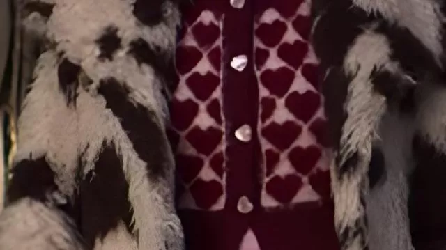 Cow Print Fur Coat worn by Mary "Sugar" Jones (Joanna Higson) in Brassic
