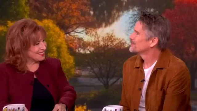 Tod's Shirt Jacket worn by Ethan Hawke as seen in The View on October 22, 2025
