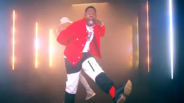 Pantalones cargo Diesel Black & White Panel P Melty usados por Blac Youngsta en Moneybagg Yo, Blac Youngsta – Super Hot (Video musical oficial)