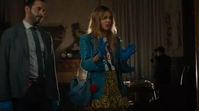Simon Miller Sancho Jupe en popeline portée par Morgan Gillory (Kaitlin Olson) comme on le voit dans High Potential (S02E06)