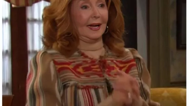 Suzanne Rogers Days Of Our Lives 2025 Wool Blend Jacket of Maggie Horton (Suzanne Rogers) in Days of Our Lives (S60E127)