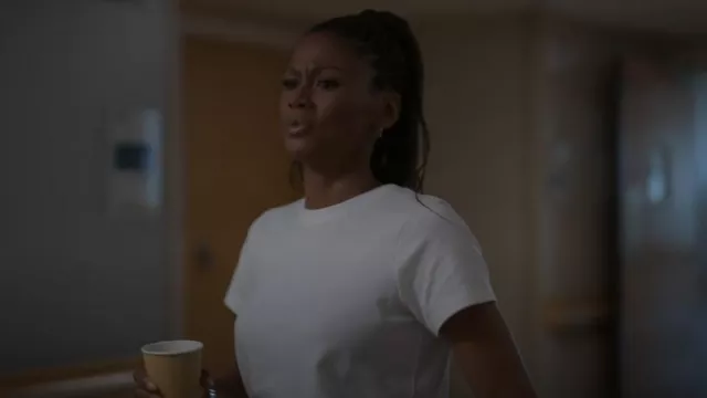 Madewell The Perfect Crewneck Tee in Allday Jersey worn by Jax Stewart (Emayatzy Corinealdi) as seen in Reasonable Doubt (S03E07)