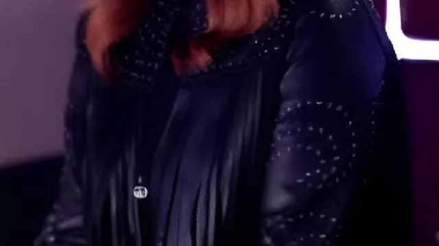 Chaquetas de cuero con flecos usadas por Reba McEntire en The Voice