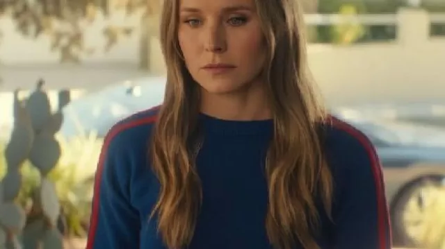 Kristen Bell Nobody Wants This S02 Red Striped Sweater