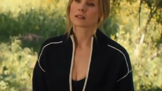 Personne ne veut de cette veste zippée S2 Kristen Bell à finitions noires et blanches