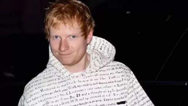 Cavaliers v Knicks 2025 Printed Hoodie worn by Ed Sheeran in Ed Sheeran Is Taking the World by Storm