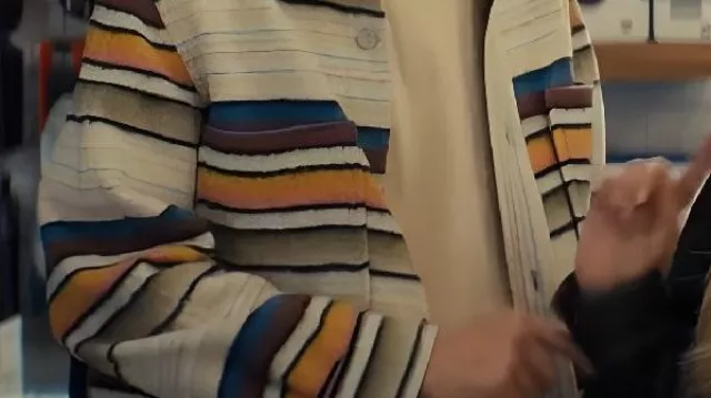 Chemise rayée multicolore portée par (Timothy Simons) dans Nobody Wants This