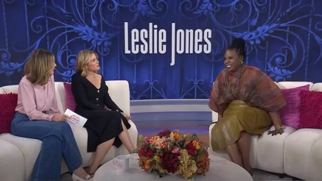 Andrea Iyamah Sombra Puff Sleeve Bodysuit worn by Leslie Jones as seen in Today with Jenna & Friends on October 24, 2025