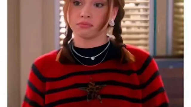 Jade Castillo Electric Bloom 2025 Star Striped Sweater