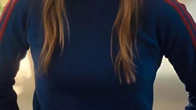 Red Striped Blue Sweater worn by Joanne (Kristen Bell) in Nobody Wants This