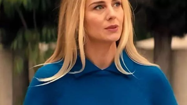 Nobody Wants This S2 Justine Lupe Blue Collared Sweater