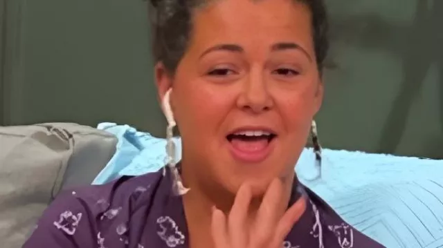 Emily Bieberly Ghost Print Pajamas worn by Self (Emily Bieberly) as seen in 90 Day Fiancé: Pillow Talk