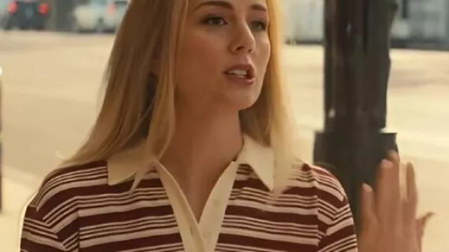 Nobody Wants This Striped Polo Mini Dress worn by Morgan (Justine Lupe) as seen in Nobody Wants This (S02)