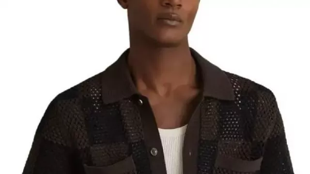 Camisa a cuadros McKinley Freeman S3 de Reasonable Doubt usada por Lewis Stewart (McKinley Freeman) en Reasonable Doubt