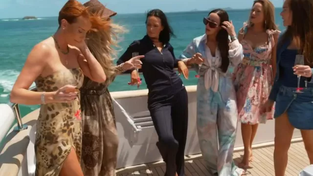 Courrèges Scuba-Jersey Jacket worn by Lisa Barlow as seen in The Real Housewives of Salt Lake City (S06E07)