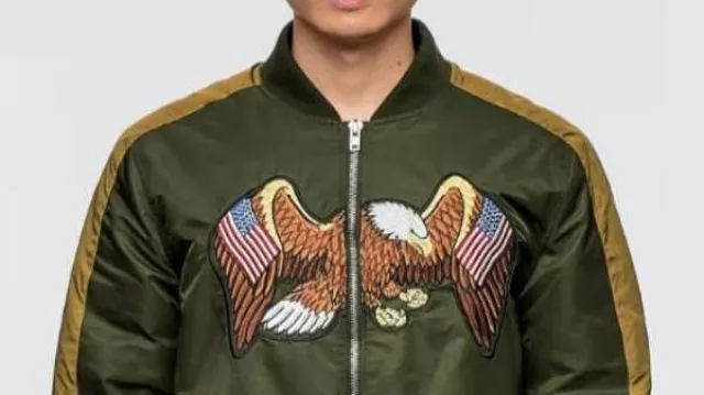 Chaqueta bomber verde oliva Flying American Eagle