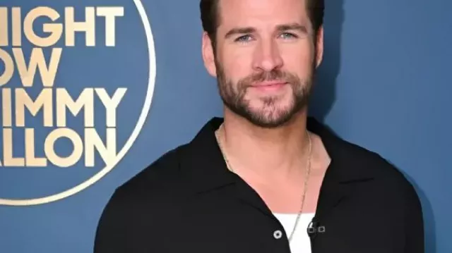 Liam Hemsworth Jimmy Fallon Show S13 Shirt worn by Self - Host (Jimmy Fallon) as seen in The Tonight Show Starring Jimmy Fallon