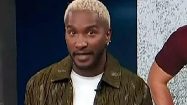 Access Hollywood 2025 Scott Evans Veste zippée texturée (Scott Evans) en Access Hollywood