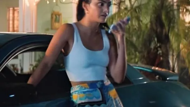 Do Revenge Camila Mendes Graphic Pants worn by Drea Torres (Camila Mendes) as seen in Do Revenge