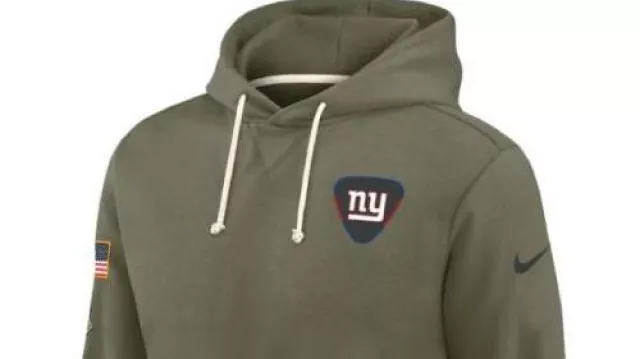 Sudadera con capucha Dri-FIT de emisión estándar Salute To Service Olive 2025 de los New York Giants Olive - Recreation