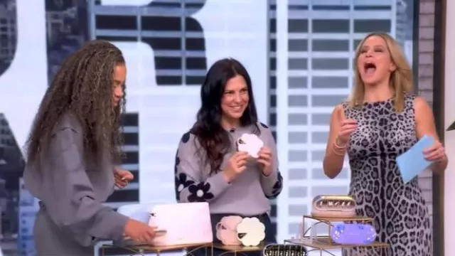 Dolce & Gabbana Animal-print Midi Dress worn by Sara Haines as seen in The View on November 5, 2025