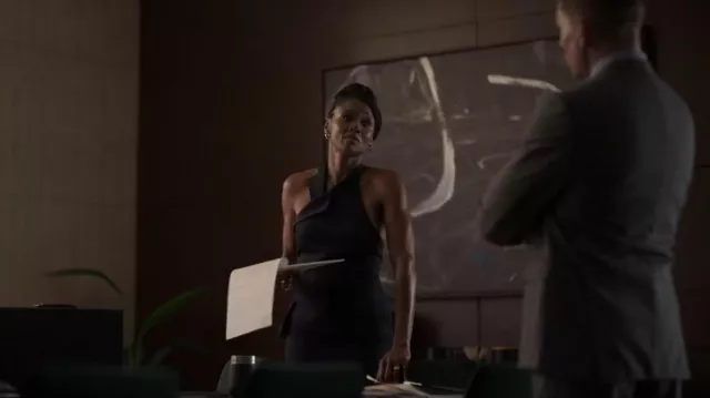 Jupe en cascade déconstruite de Monse portée par Jax Stewart (Emayatzy Corinealdi) comme on le voit dans Reasonable Doubt (S03E09)