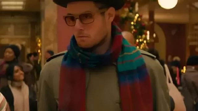 Jingle Bell Heist Connor Swindells Gabardina marrón usada por Nick (Connor Swindells) como se ve en Jingle Bell Heist