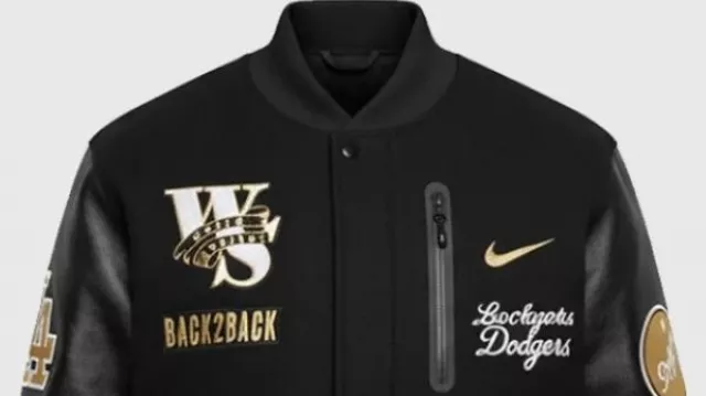 Dodgers World Series Back To Back Letterman Jacket in FINAL OUTS: The Los Angeles Dodgers win the 2025 World Series after an EPIC GAME 7! ????