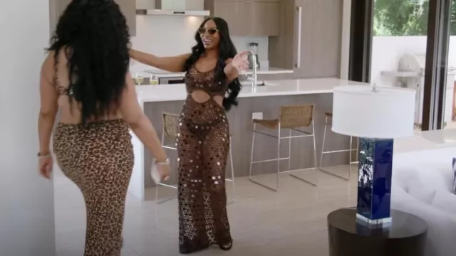 brown sparkly maxi dress Holiday Glow Sequin Maxi Dress