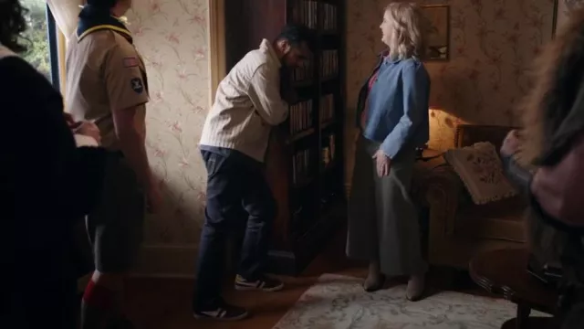 Gola Europa Sneaker Navy White worn by Jay Arondekar (Utkarsh Ambudkar) as seen in Ghosts (S05E02)