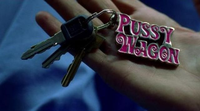 Le porte-clé Pussy Wagon de Beatrix Kiddo (Uma Thurman) dans Kill Bill Vol.1
