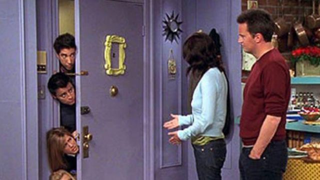 Peephole Frame on the door of Monica Geller's flat as seen in Friends