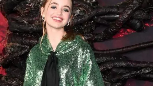 Stranger Things S05 Nell Fisher Green Sequin Dress as seen in Stranger Things (S05)