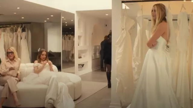 Amsale Charleston Gown worn by Morgan (Justine Lupe) as seen in Nobody Wants This (S02E07)