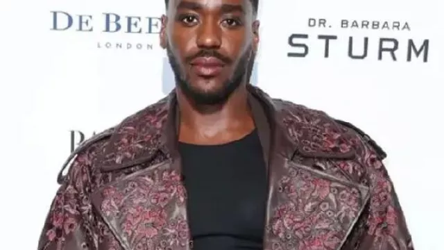 Harper’s Bazaar Women Of The Year Leather Jacket worn by Ncuti Gatwa