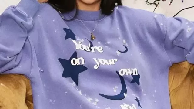 Taylor Swift You’re On Your Own Kid Purple Sweatshirt in Taylor Swift - You’re On Your Own, Kid (Strings Remix)