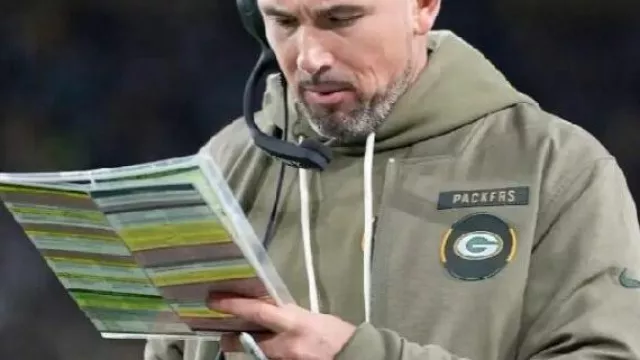 Salute To Service Jacket worn by Matt LaFleur in Green Bay Packers 2025