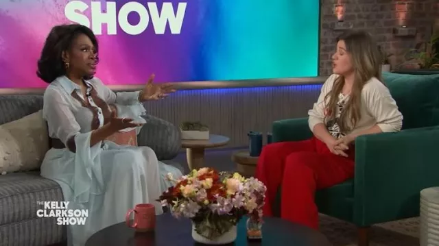 Diane von Furstenberg Sylvie Jupe portée par Sheryl Lee Ralph telle que vue dans The Kelly Clarkson Show le 11 novembre 2025