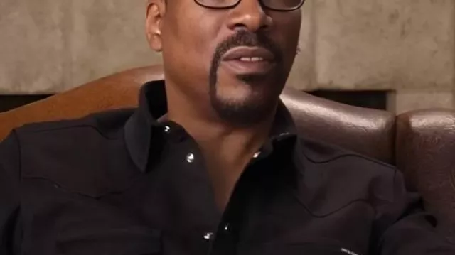 Being Eddie 2025 Eddie Murphy Chemise en noir