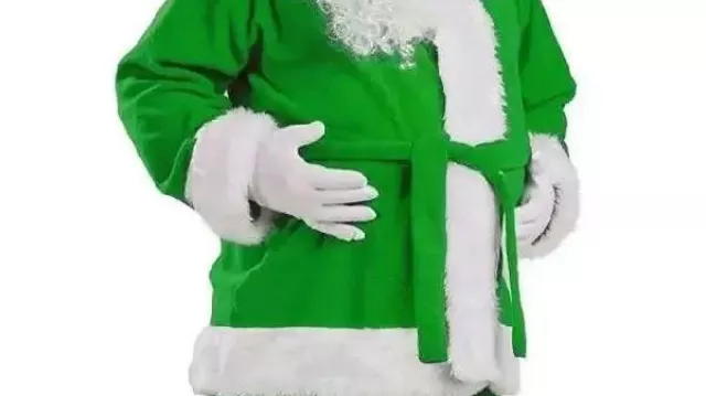 Abrigo navideño verde de Papá Noel que lleva Papá Noel en Jingle Bells, Canción de Navidad, Canciones Infantiles y Vídeos de Dibujos Animados de Little Treehouse