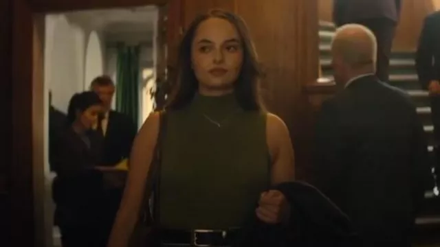 Alice + Olivia Darina Mockneck Shell worn by Lorna (Carmen Ejogo) as seen in Wild Cherry (S01E03)