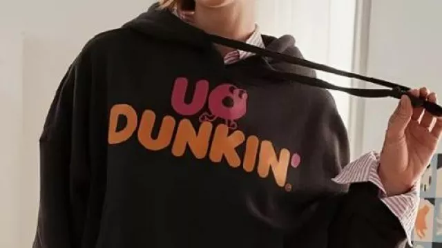 Sudadera grande para mujer UO x Dunkin Graphic Bubble – Ocio