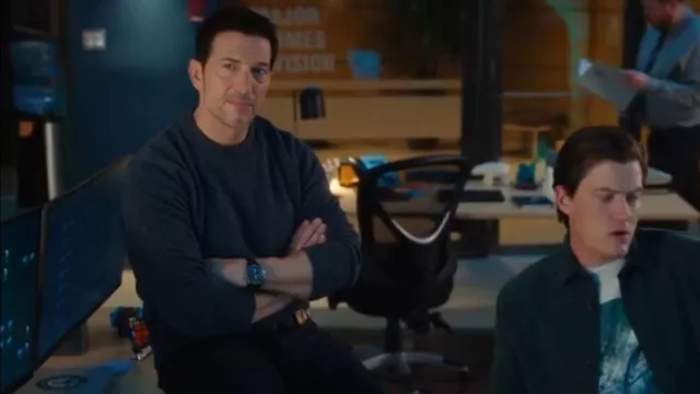 The Normal Brand Homebound Crewneck Sweater worn by Mark Hudson (Luke Roberts) as seen in Hudson & Rex (S08E07)