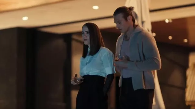 Acne Studios Wool Knit Cardigan worn by Chase Munroe (Matthew Noszka) as seen in All's Fair (S01E05)